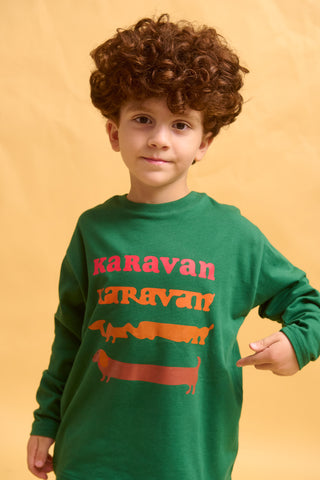 karavan clothing fashion fall winter 25 homecoming rookies collection dennis longsleeve green