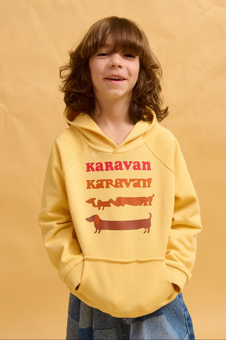 karavan clothing fashion fall winter 25 homecoming rookies collection woody hoodie yellow
