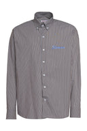 karavan men fall winter 26' collection benito shirt brown stripes