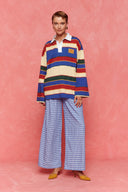 karavan fall winter 26' collection roxana longsleeve lemon blue burgundy lines