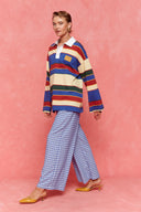 karavan fall winter 26' collection roxana longsleeve lemon blue burgundy lines