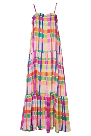 karavan clothing fashion spring summer 26 nai collection bessie dress multicolor checked