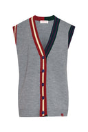 karavan fall winter 26' collection betsy knitted vest grey