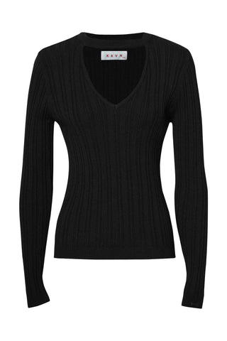 karavan clothing fashion fall winter 25 homecoming krvn collection betty knitted top black