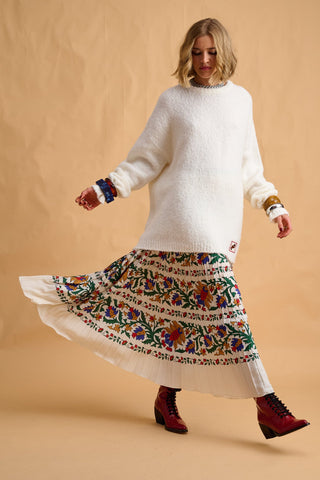 karavan clothing fashion fall winter 25 homecoming collection beverly skirt ivory