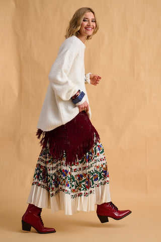 karavan clothing fashion fall winter 25 homecoming collection beverly skirt ivory