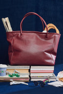 karavan fall winter 26' collection billie bag leather burgundy