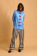 karavan clothing fashion fall winter 25 homecoming homeware collection black and white stripes pants