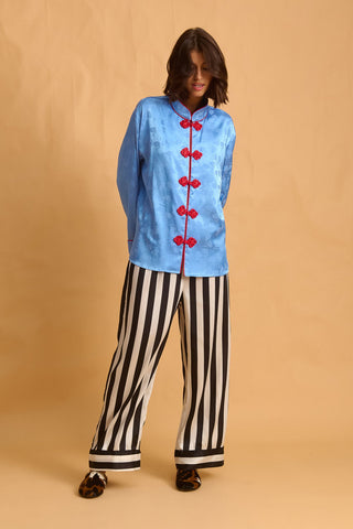 karavan clothing fashion fall winter 25 homecoming homeware collection black and white stripes pants