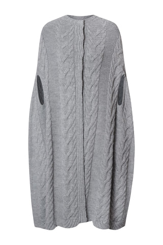 karavan clothing fashion fall winter 25 homecoming krvn collection blair knitted cape grey