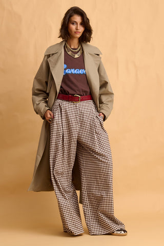 karavan clothing fashion fall winter 25 homecoming collection blake tee brown logo