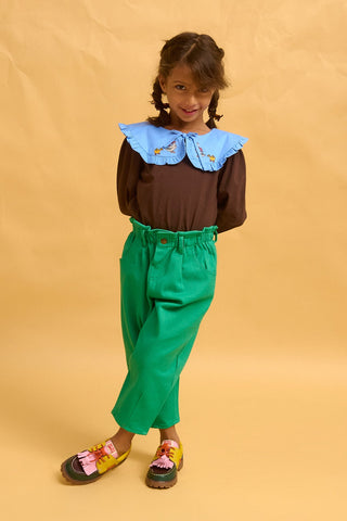 karavan clothing fashion fall winter 25 homecoming rookies collection bubbles blouse brown