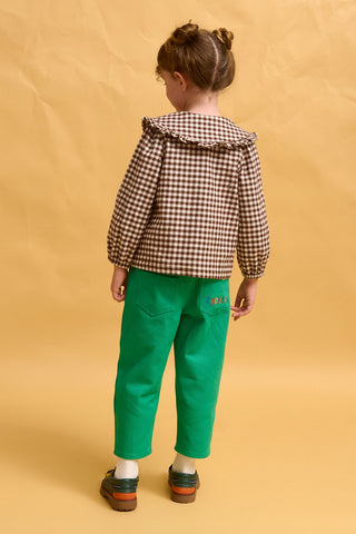 karavan clothing fashion fall winter 25 homecoming rookies collection serena shirt checked brown