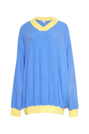 karavan fall winter 26' collection bloom sweatshirt light blue