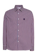 karavan men fall winter 26' collection bobby shirt bordeaux blue