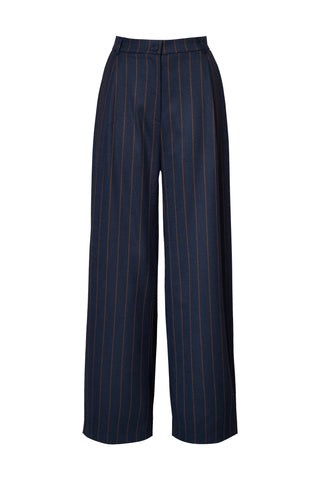 karavan clothing fashion fall winter 25 homecoming collection brande trousers blue red stripes