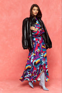 karavan fall winter 26' collection brandy dress magenta motif