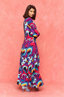 karavan fall winter 26' collection brandy dress magenta motif