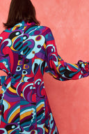 karavan fall winter 26' collection brandy dress magenta motif