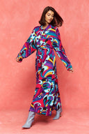 karavan fall winter 26' collection brandy dress magenta motif