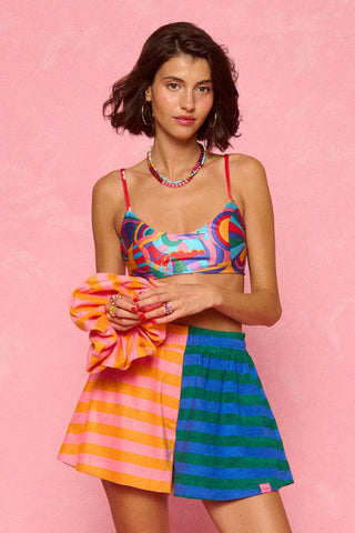 Kelly Scrunchie (Pink/Orange)