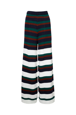 karavan clothing fashion fall winter 25 homecoming krvn collection brooke knitted trousers blue green bordeaux stripes