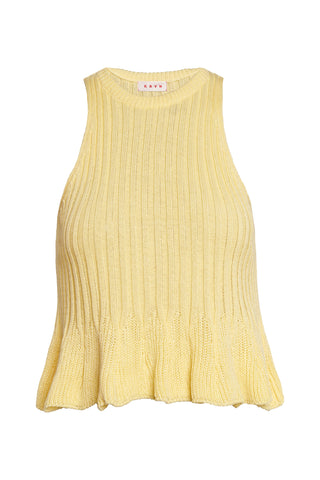 karavan clothing fashion krvn spring summer 26 nai collection brooke knitted top yellow