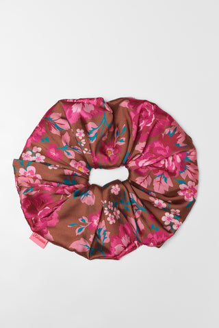 Tribe Scrunchie (Floral Brown)