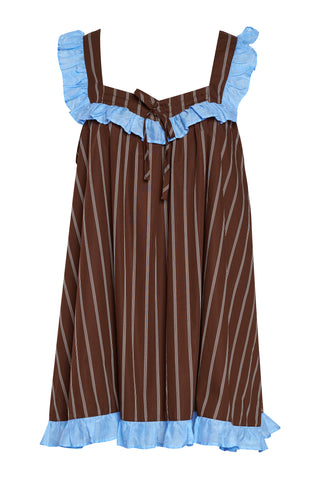 karavan clothing fashion planet homeware spring summer 26 nai collection dress brown stripes