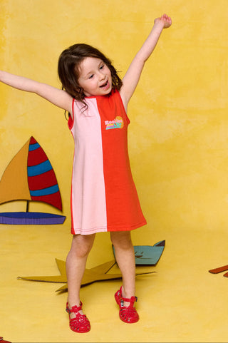 karavan clothing fashion spring summer 26 rookies collection bunny dress candy pink tomato red
