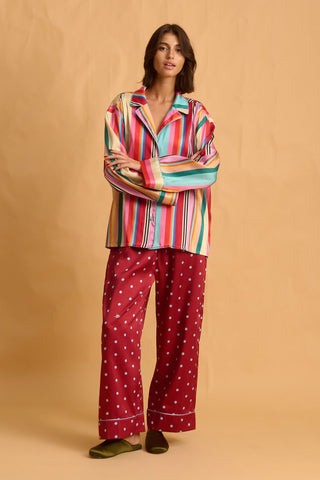 karavan clothing fashion fall winter 25 homecoming homeware collection multicolor stripes shirt