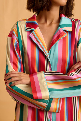 karavan clothing fashion fall winter 25 homecoming homeware collection multicolor stripes shirt