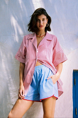 karavan clothing fashion spring summer 26 nai special issue collection dovie shorts ciel stripes