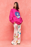 karavan fall winter 26' collection sabrina crewneck sweater magenta