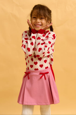 karavan clothing fashion fall winter 25 homecoming rookies collection mafalda pullover ivory red hearts