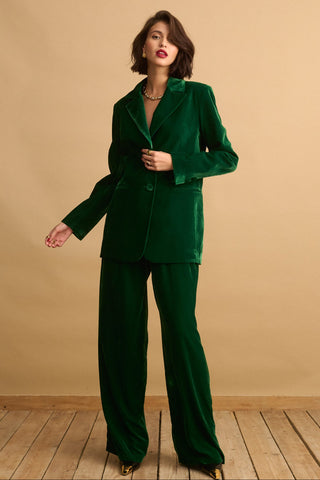 karavan clothing fashion KRVN well i did fall winter 24 25 christmas edition lauren trousers green