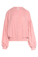karavan loungewear planet fall winter 26' collection candy cardigan pink