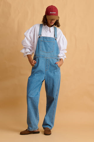 karavan clothing fashion fall winter 25 homecoming collection himari dungarees light denim