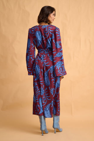 karavan clothing fashion fall winter 25 homecoming collection carter dress paisley brown turquoise