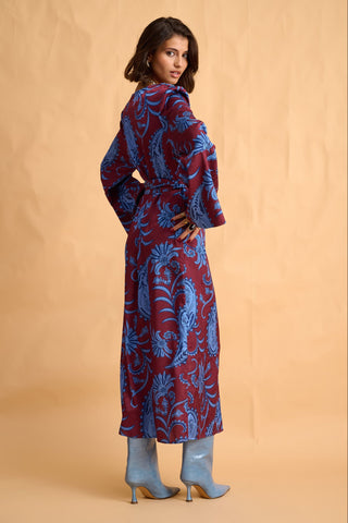 karavan clothing fashion fall winter 25 homecoming collection carter dress paisley brown turquoise