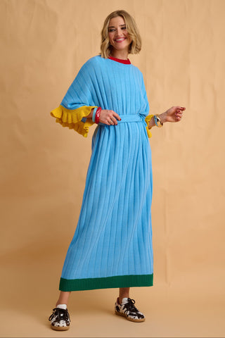 karavan clothing fashion fall winter 25 homecoming collection casey knitted dress light blue