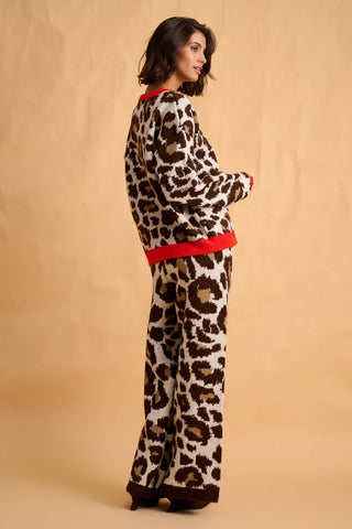 karavan clothing fashion fall winter 25 homecoming collection cassandra knitted pullover leopard