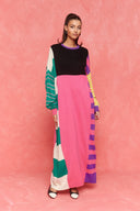 karavan fall winter 26' collection cecilia knitted dress pink black