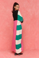 karavan fall winter 26' collection cecilia knitted dress pink black