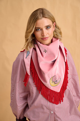 karavan clothing fashion fall winter 25 homecoming collection elysia scarf moon & stars