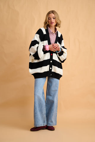 karavan clothing fashion fall winter 25 homecoming collection janice cardigan black ivory