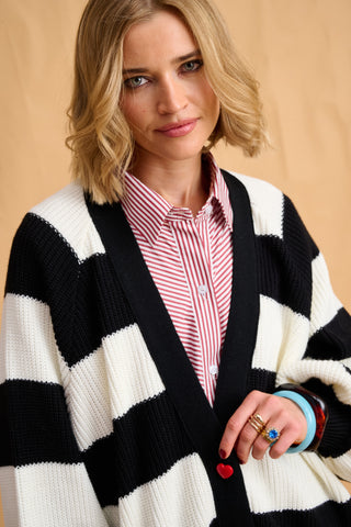 karavan clothing fashion fall winter 25 homecoming collection janice cardigan black ivory