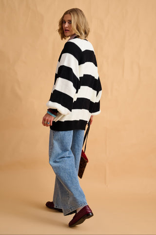 karavan clothing fashion fall winter 25 homecoming collection janice cardigan black ivory