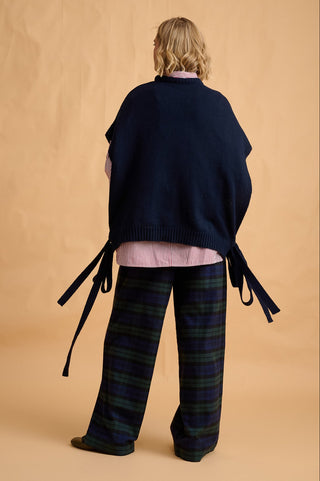 karavan clothing fashion fall winter 25 homecoming collection livia trousers checked blue