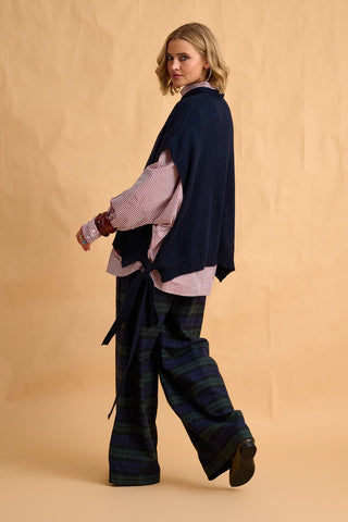 karavan clothing fashion fall winter 25 homecoming collection maxime knitted vest blue